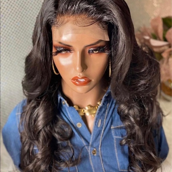 🌺New 22” Trinity 💯% Brazilian Customized 4X4 Closure Human Hair Wig🌺 - Picture 3 of 10